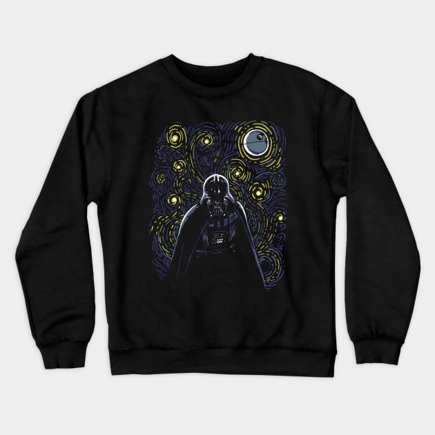 Starry Dark Side Crewneck Sweatshirt by ddjvigo